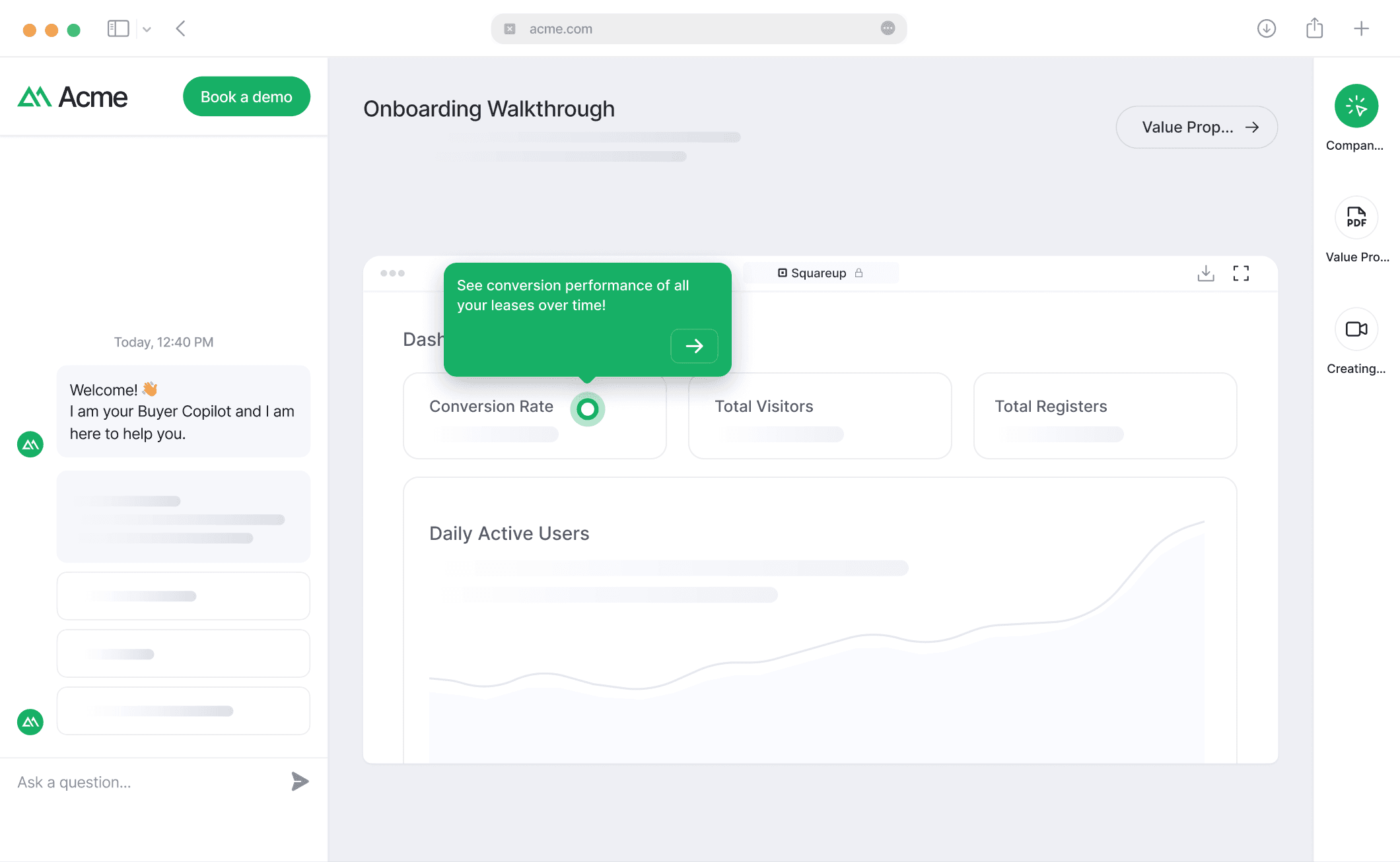 Acme FullContext demo dashboard